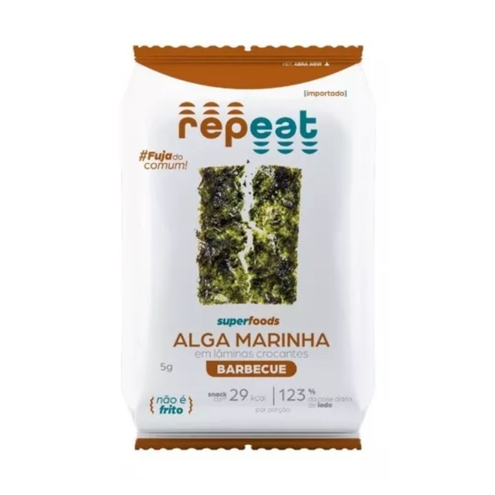 Snack de Alga Marinha Sabor Barbecue 5g Veggie