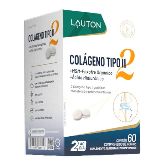 Colágeno Tipo II - 60 Cápsulas Lauton
