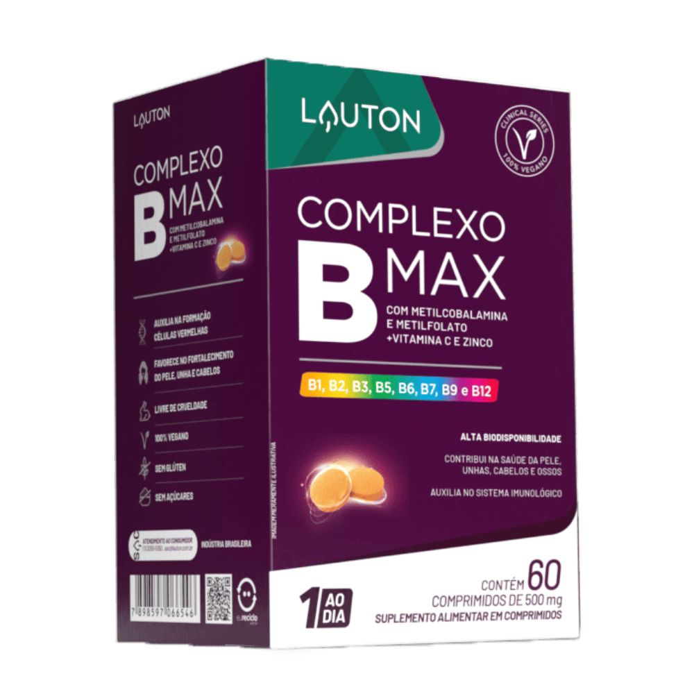 Complexo B Max 60 Cápsulas Lauton