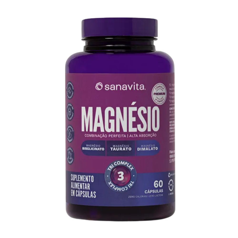 Magnésio 60 cápsulas Sanavita