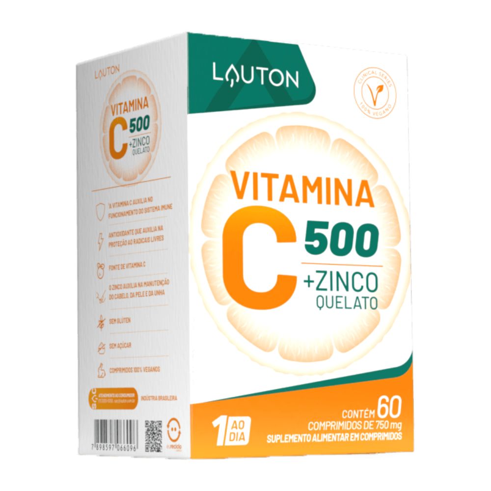 Vitamina C 500mg + Zinco Quelato Lauton