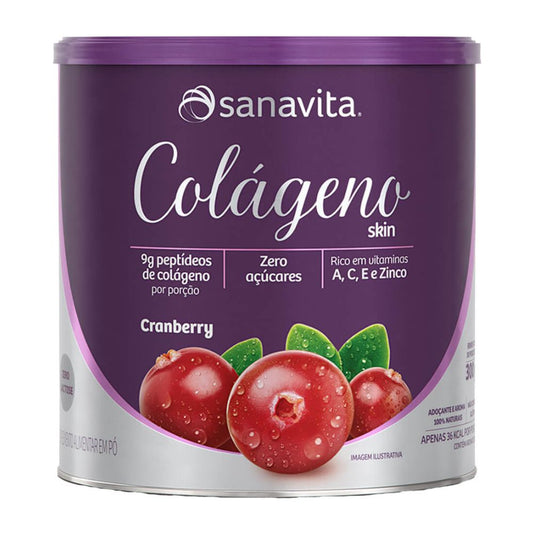 Colágeno Skin Hidrolisado Cranberry 200g Sanavita