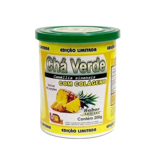 Chá Verde Abacaxi com Colágeno 200g Mosteiro Devakan