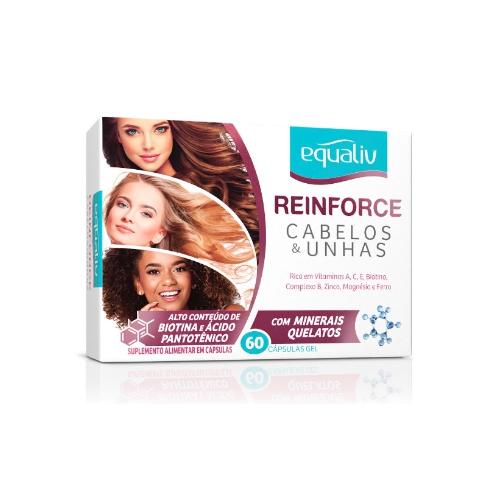 Reinforce Cabelos e Unhas 60 Cápsulas Equaliv