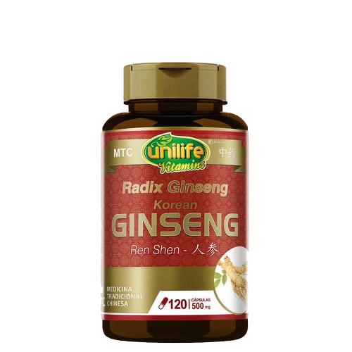 Ginseng 500mg 120 Cápsulas Unilife