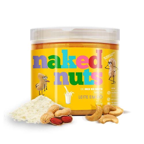 Pasta de Mix de Nuts Sabor Leite em Pó 450g Naked Nuts
