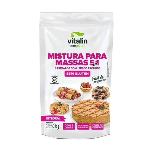 Mistura para Massa 5 em 1 Sem Glúten 250g Vitalin