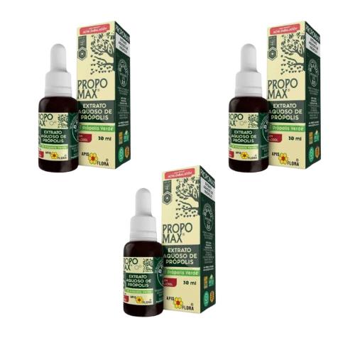 Kit 3 Propomax Extrato de Própolis Sem Álcool 30ML Ápis Flora