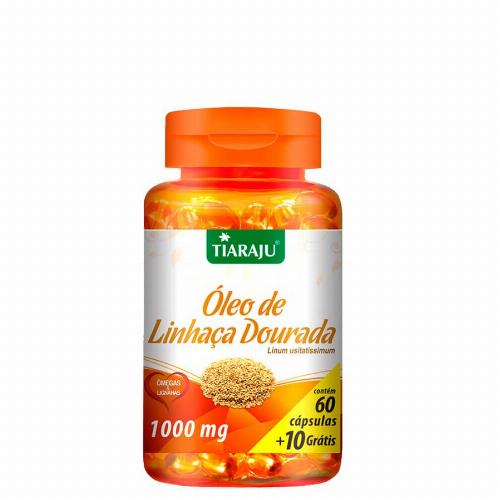 Óleo de Linhaça Dourada 1000mg 60 Cápsulas Tiaraju
