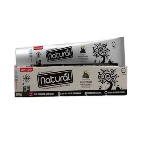 Gel Dental Carvão Ativado 80g Natural