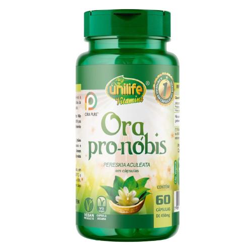 Ora Pro-Nobis 60 cápsulas 450mg Unilife