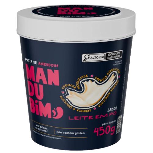 Pasta de Amendoim Leite em Pó 450g Mandubim
