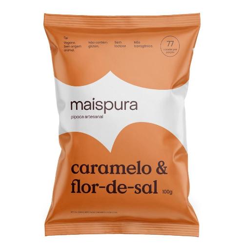 Pipoca Artesanal Caramelo e Flor de Sal 100g Mais Pura