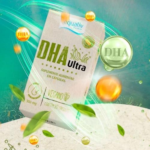 DHA Ultra Vegano 300mg 30 Cápsulas Equaliv