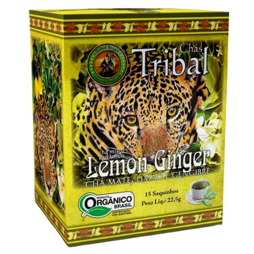 Chá Lemon Ginger Orgânico 15 Saquinhos Tribal