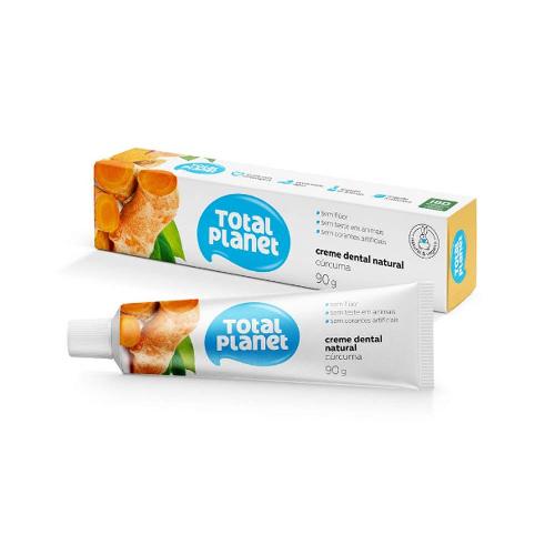 Creme Dental Natural Cúrcuma 90g Total Planet