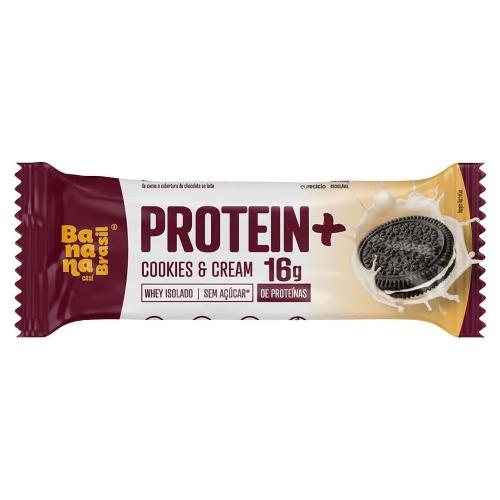 Barra whey Cookies and Cream 50g Banana Brasil