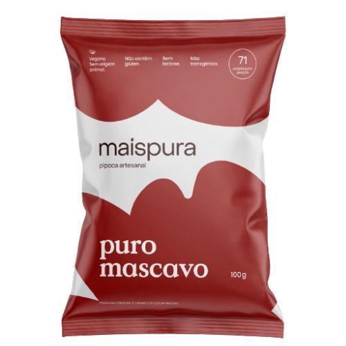 Pipoca Artesanal Puro Mascavo 100g Mais Pura