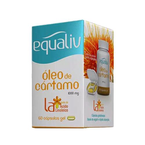 Oléo de Cártamo 1000mg 60 Cápsulas Equaliv