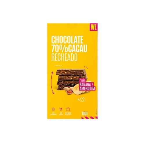 ChoNutz 70% Banana e Amendoim 100g We Nutz