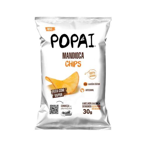 Chips de Mandioca Orgânica Sabor Original 30g Popai