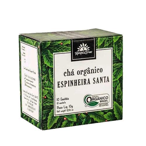 Chá de Espinheira Santa Orgânica 10 Sachês Kampo de Ervas