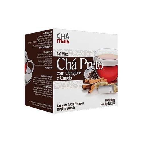 Chá Preto Com Gengibre 10 Sachês Chá Mais