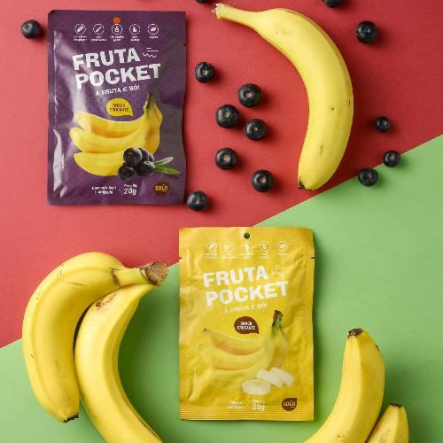 Fruta Pocket Banana e Açaí 20g Solo Snacks