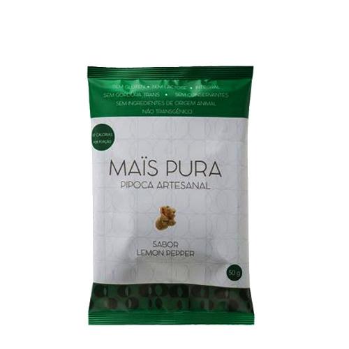Pipoca Artesanal Lemon Pepper 50g Mais Pura