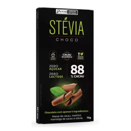 Stevia 88 Cacau 70g