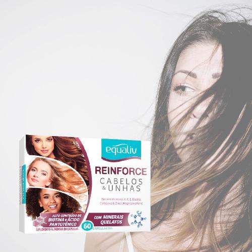Reinforce Cabelos e Unhas 60 Cápsulas Equaliv