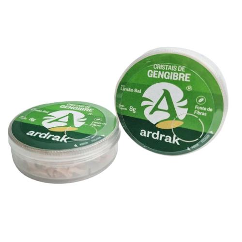 Cristais de Gengibre Limão e Sal 8g Ardrak