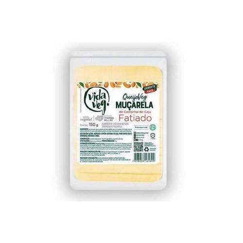 Queijo Vegetal Muçarela Fatiado 150g Vidaveg