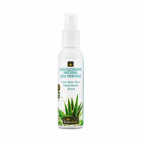 Desodorante Natural Aloe Sem Perfume 120ml Live Aloe