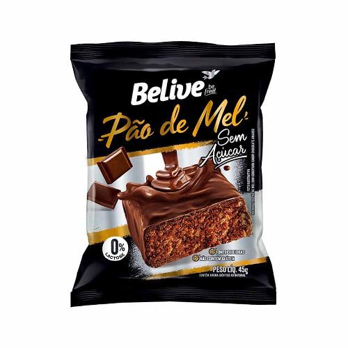 Pão de Mel Sem Açúcar 45g Belive