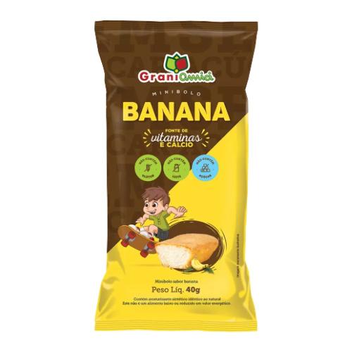 Mini Bolo de Banana 40g Grani Amici