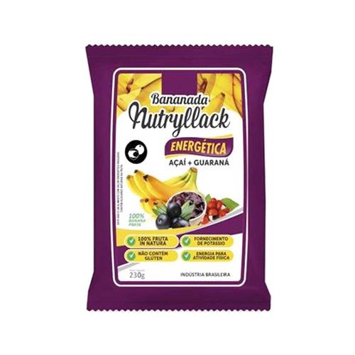 Bananada com Açaí + Guaraná 10 Unidades 230g Nutryllack