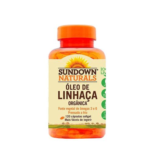 Óleo de linhaça dourada 120 cápsulas Sundown
