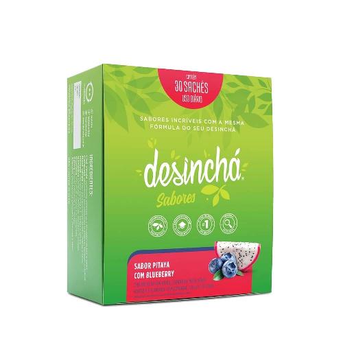 Desinchá Sabores Pitaya com Blueberry 30 Sachês Desinchá