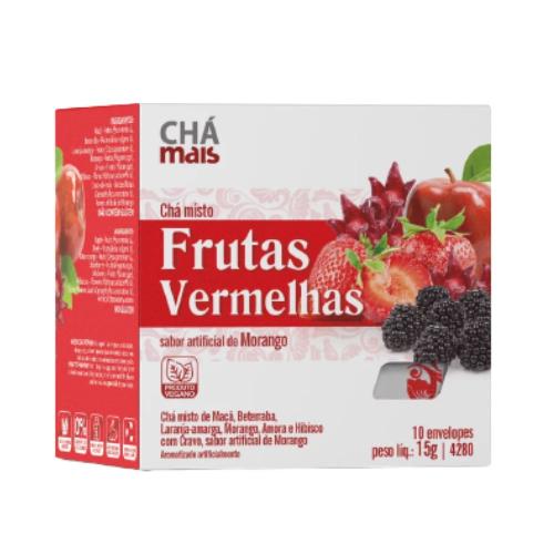 Chá Frutas Vermelhas 10 envelopes Chá Mais