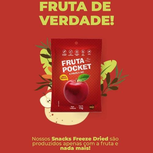 Fruta Pocket Maçã 15g Solo Snacks