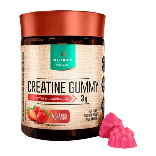 Creatine Gummy Morango 60 Unidades Nutrify