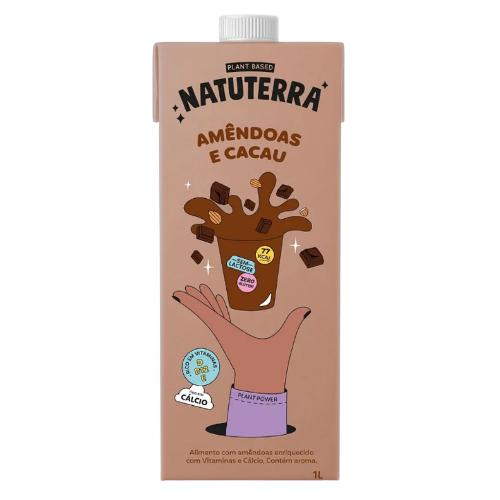 Leite de Amêndoas e Cacau 1L Natuterra