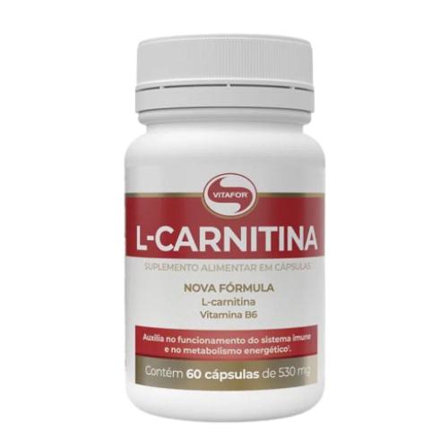 L-Carnitina 530mg 60 Cápsulas Vitafor