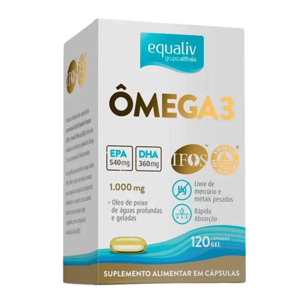 Ômega 3 1000mg 120 Cápsulas Equaliv