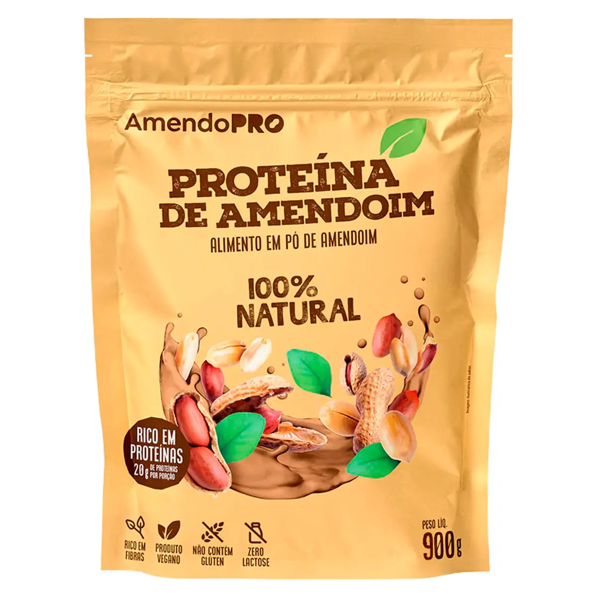 PROTEINA DE AMENDOIM 400G 100% NATURAL AMENDOPRO