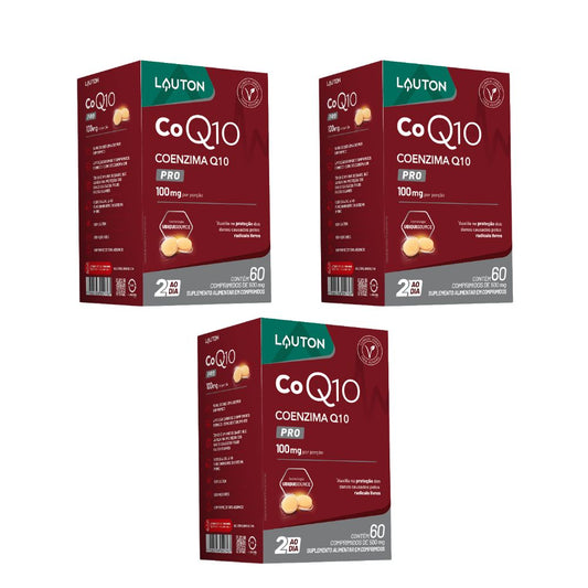 Kit 3 Coenzima-Q10 100 MG 60 Cápsulas Lauton