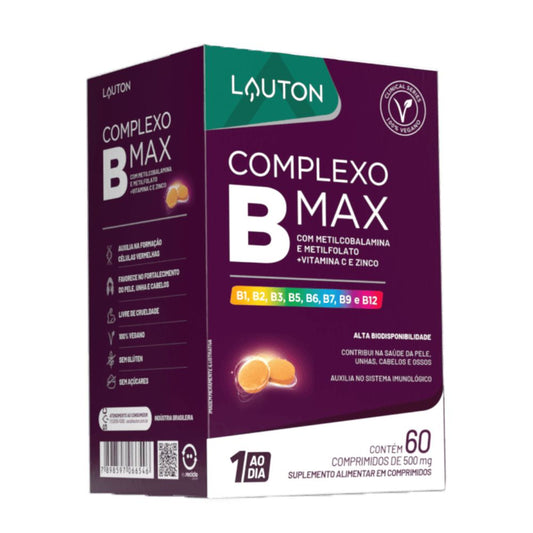 Complexo B Max 60 Cápsulas Lauton