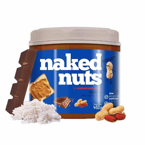 Pasta de Amendoim Sabor Wafer Chocolate e Coco 450g Naked Nuts