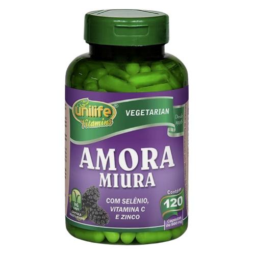 Amora Miura Com Selênio, Vitamina C e Zinco 120 Cápsulas Unilife